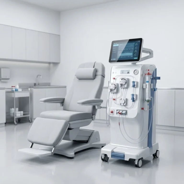 Medical equipment category display associated with the MPT showroom portfolio
